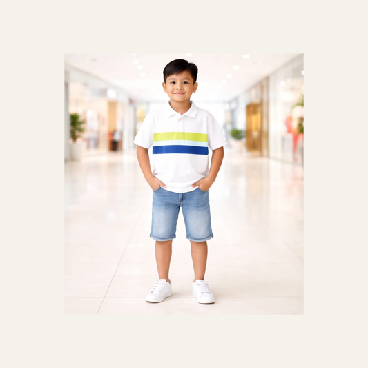 GAP Kids White Polo Shirt – Xtra Large| Curated Pre-owned