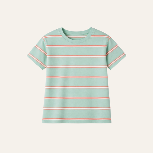 Justees Kids Striped Cotton Top – Large| Curated Pre-owned