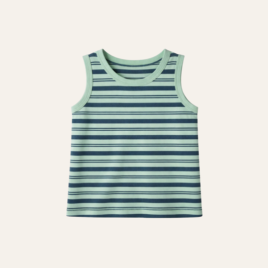 Kids Striped Cotton Sleeveless Top – Large 6–7Y | Curated Pre-owned