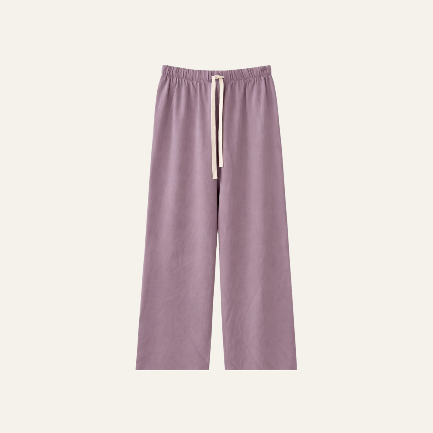 Lavender Wide-Leg Lounge Pants | Curated Pre-Owned (Free size)