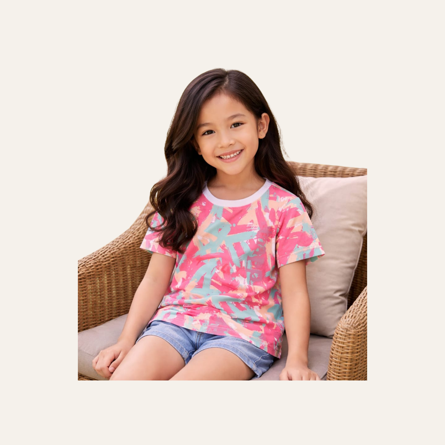 Kids Abstract Print T-Shirt Large| Curated Pre-owned