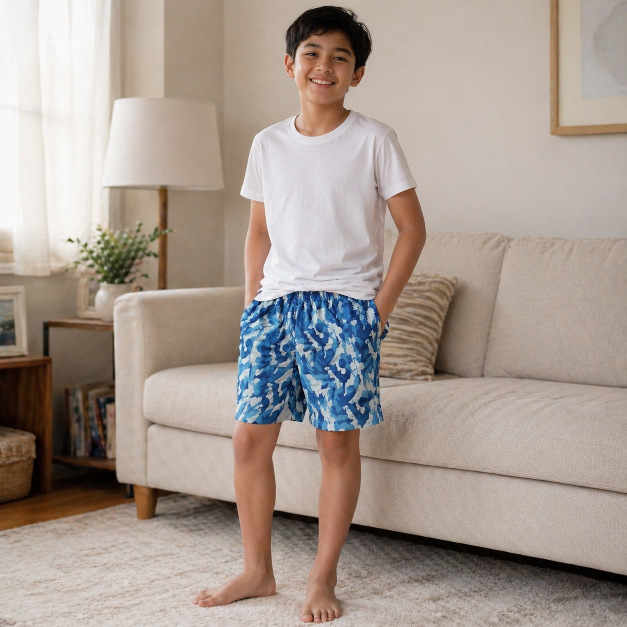 Hanes Camouflage Kids Pambahay Shorts – Free Size| Curated Pre-owned