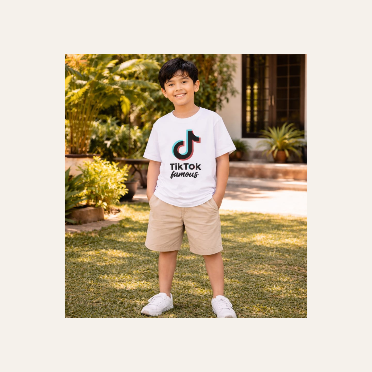 Junior Kids White Graphic T-Shirt – Large | Curated Pre-Owned