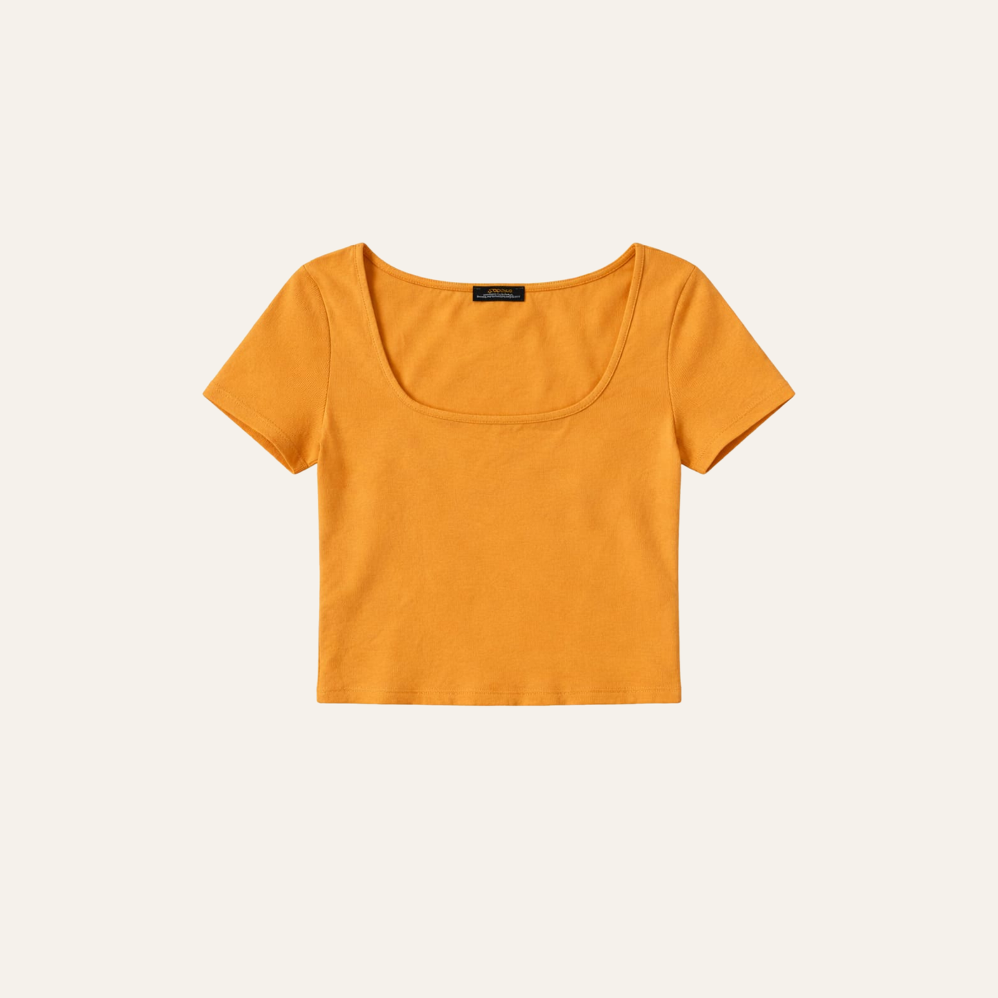 Basic Scoop Neck Crop Top | Curated Pre-Owned ( XL )